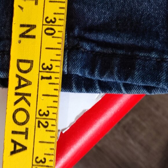 Encrypted jeans moto style indigo blue factory distressed men's size 30X32 - Picture 13 of 14